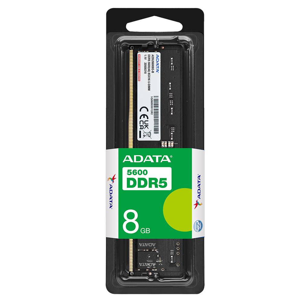 Memoria RAM ADATA - DDR5 8GB UDIMM 5600MHz. NP. AD5U56008G-S Memoria RAM ADATA - DDR5 8GB UDIMM 5600MHz. NP. AD5U56008G-S